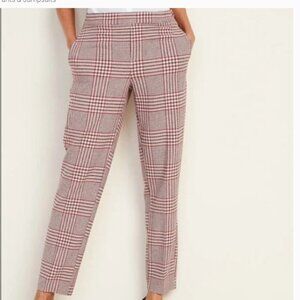 Old Navy Pink Plaid Pull On Pants 2P